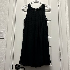 Sam Edelman little black dress texture mesh shift dress US XS